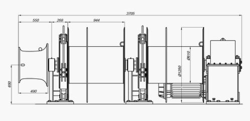 Marine-Mooring-Winch-Drawing