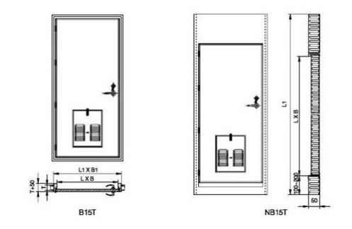 B15-Marine-Fire-Proof-Steel-Door-Drawing