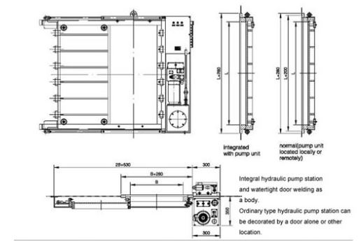 Hydraulic-Watertight-Sliding-Door-Drawing