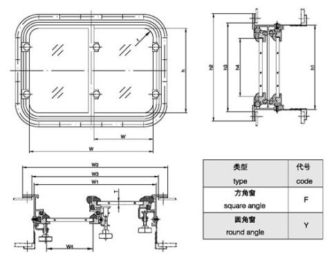 Marine-Aluminum-Sliding-Window-Drawing