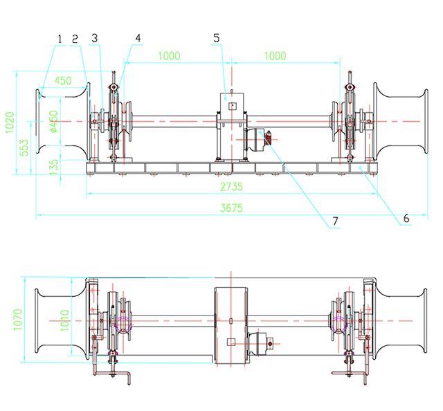 22mm hydraulisk anker vindusvisker