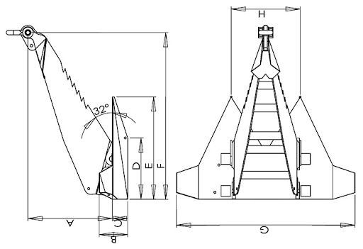 Shark Type MK5 Anchor