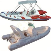 PVC Hypalon uppblásanlegur Rib Rubber Boat