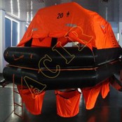 মাছ ধরার জাহাজ জন্য 6-25P ক্যাপাসিটি Inflatable Liferaft